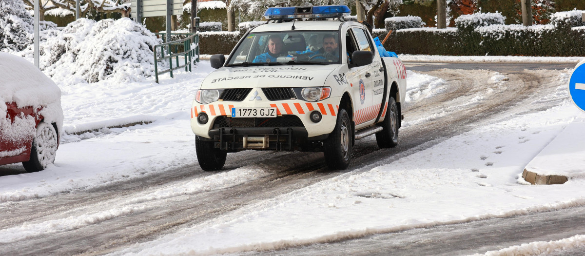 Temporal de nieve en Guijuelo (Salamanca)