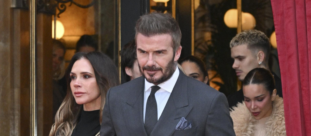 David Beckham, Victoria Beckham  este lunes en París