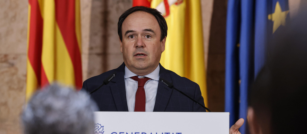 Imagen del presidente de la Generalitat Valenciana, Juanfran Pérez Llorca