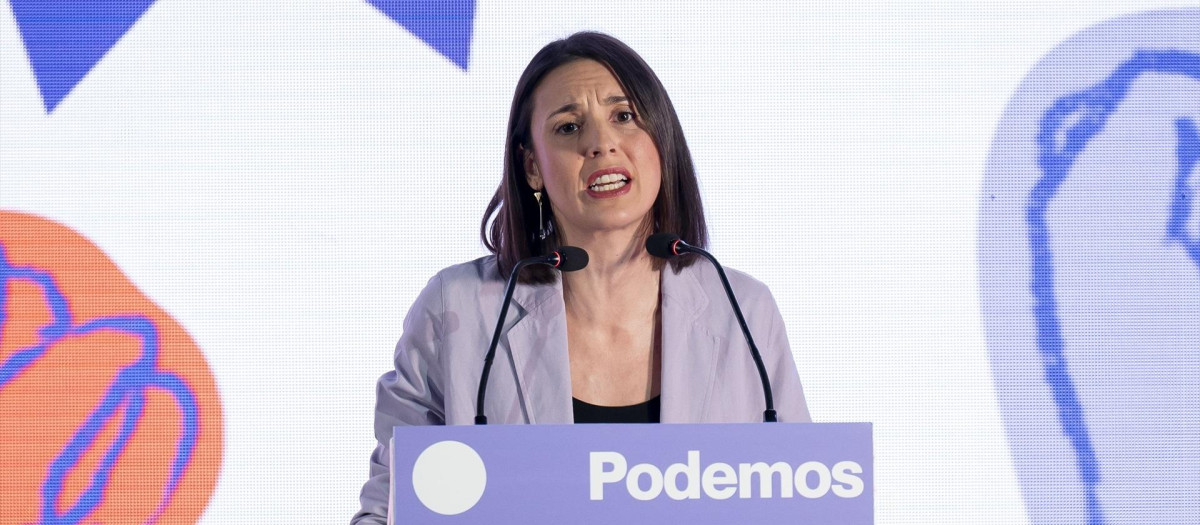 La secretaria política de Podemos y eurodiputada, Irene Montero