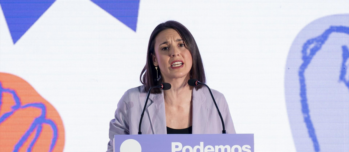 La secretaria política de Podemos y eurodiputada, Irene Montero