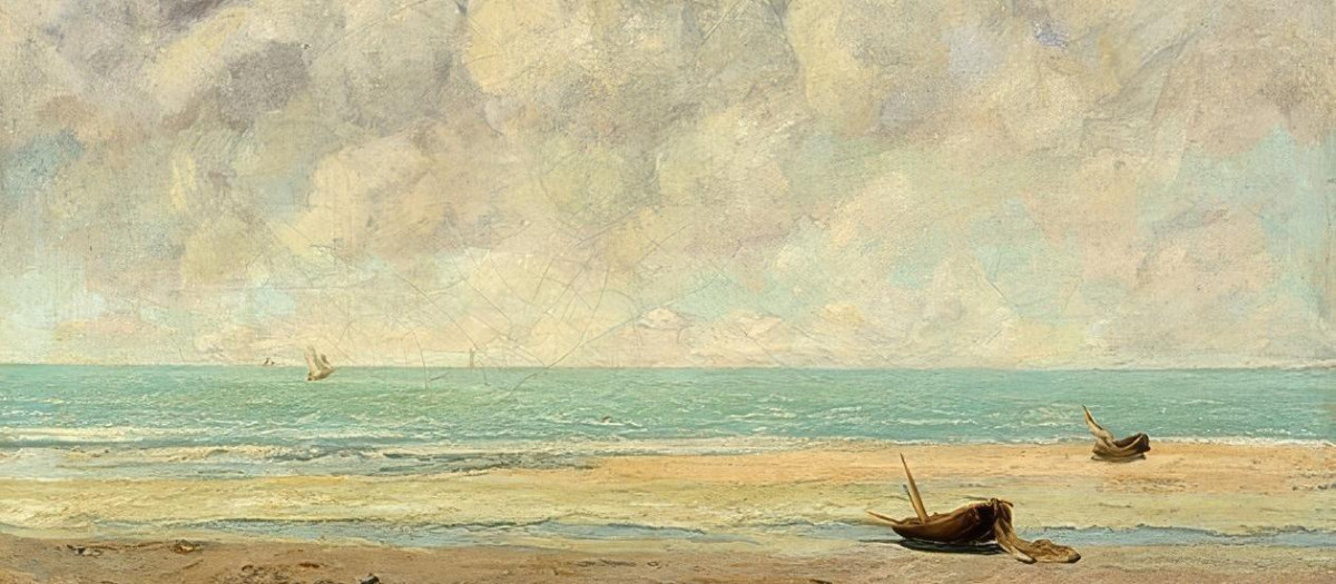 'Mar en calma' obra de Gustave Courbet