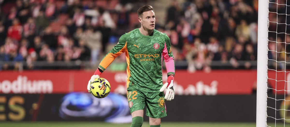 Ter Stegen debutó con la camiseta del Girona