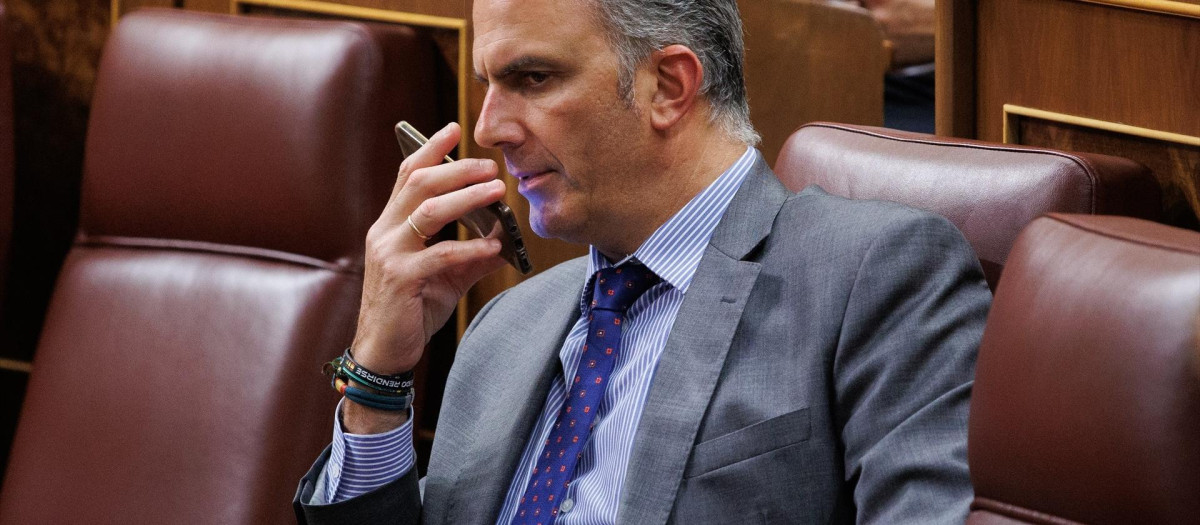 El dirigente de Vox Javier Ortega Smith en el Congreso