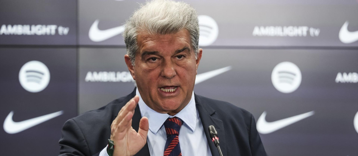 (Foto de ARCHIVO)
Joan Laporta, FC Barcelona

JAVIER BORREGO/AFP7/EUROPA PRESS
14/1/2025 ONLY FOR USE IN SPAIN