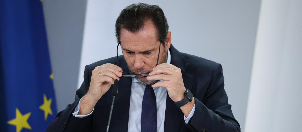 El ministro de Transportes y Movilidad Sostenible, Óscar Puente, este martes