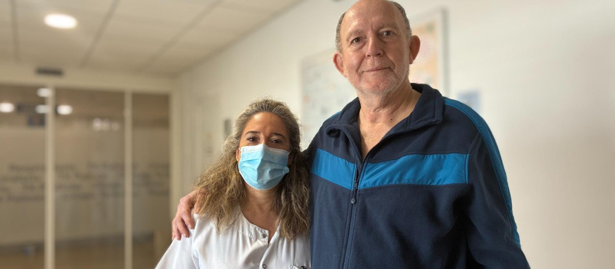 José Gómez, herido en el accidente de Adamuz, en el Hospital Reina Sofía (Córdoba)