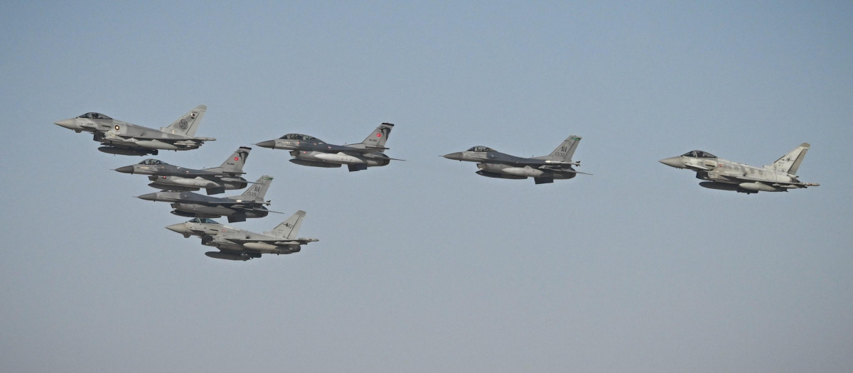 Aviones de la Fuerza Aérea de EE.UU. desplegados en Oriente Medio