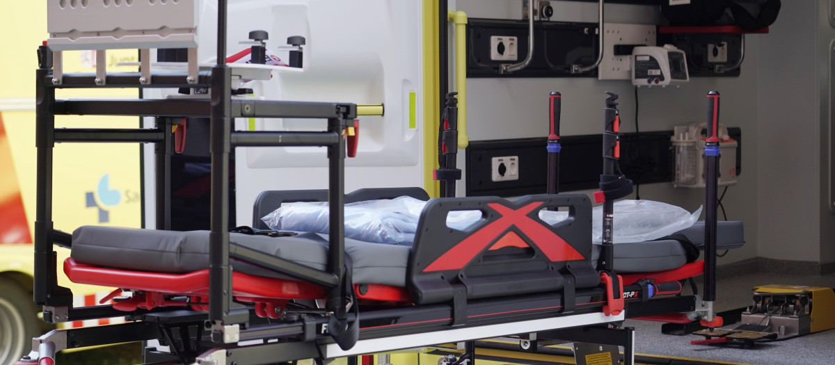 Una ambulancia de Soporte Vital Avanzado para cuidados especiales de Sacyl, en una imagen de archivo