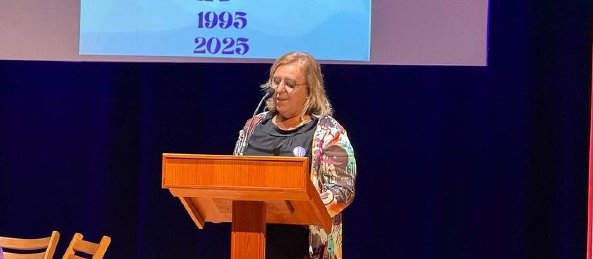 Imagen de Feli Bondia en un acto del Ayuntamiento de Moncada.