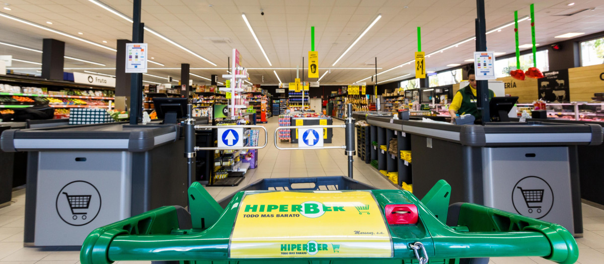 Imagen de un supermercado Hiperber