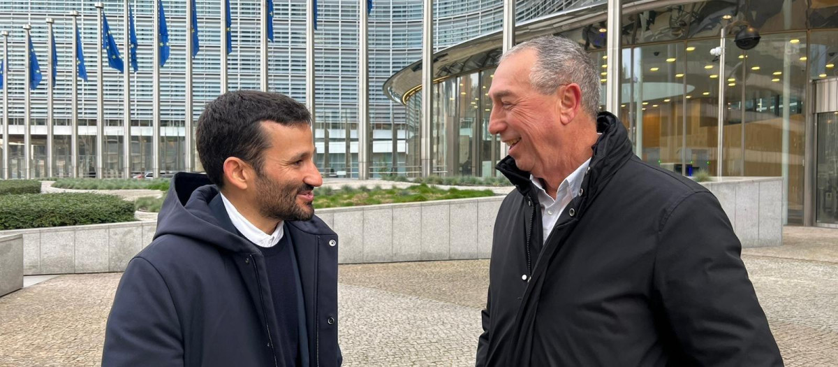 Imagen de archivo de Joan Baldoví y Vicent Marzà en Bruselas