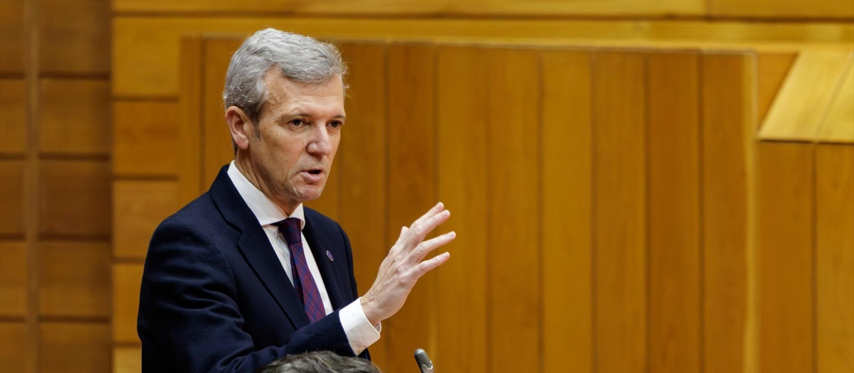 El presidente de la Xunta, Alfonso Rueda, en la sesión de control del Parlamento de Galicia

REMITIDA / HANDOUT por DAVID CABEZÓN @ XUNTA
Fotografía remitida a medios de comunicación exclusivamente para ilustrar la noticia a la que hace referencia la imagen, y citando la procedencia de la imagen en la firma
28/1/2026