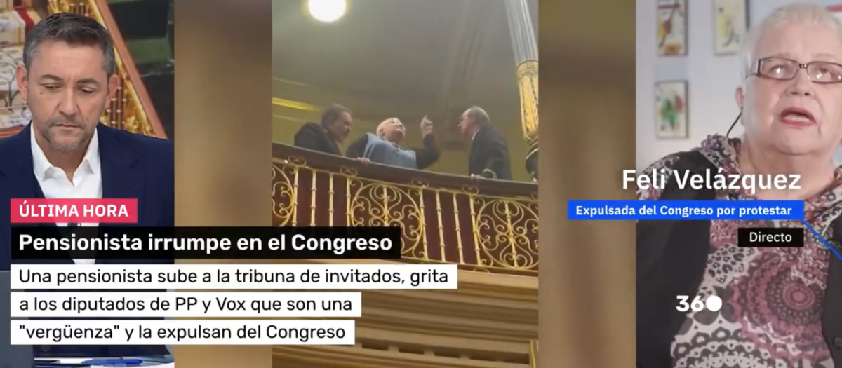 Los rótulos de Mañaneros en los que Feli Velázquez es una simple pensionista