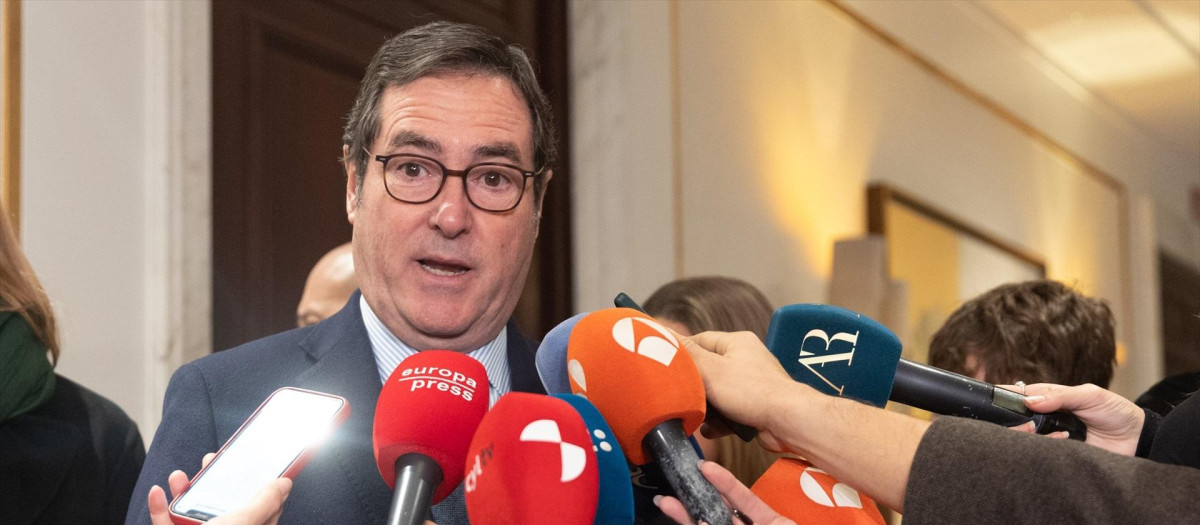 El presidente de la CEOE, Antonio Garamendi.