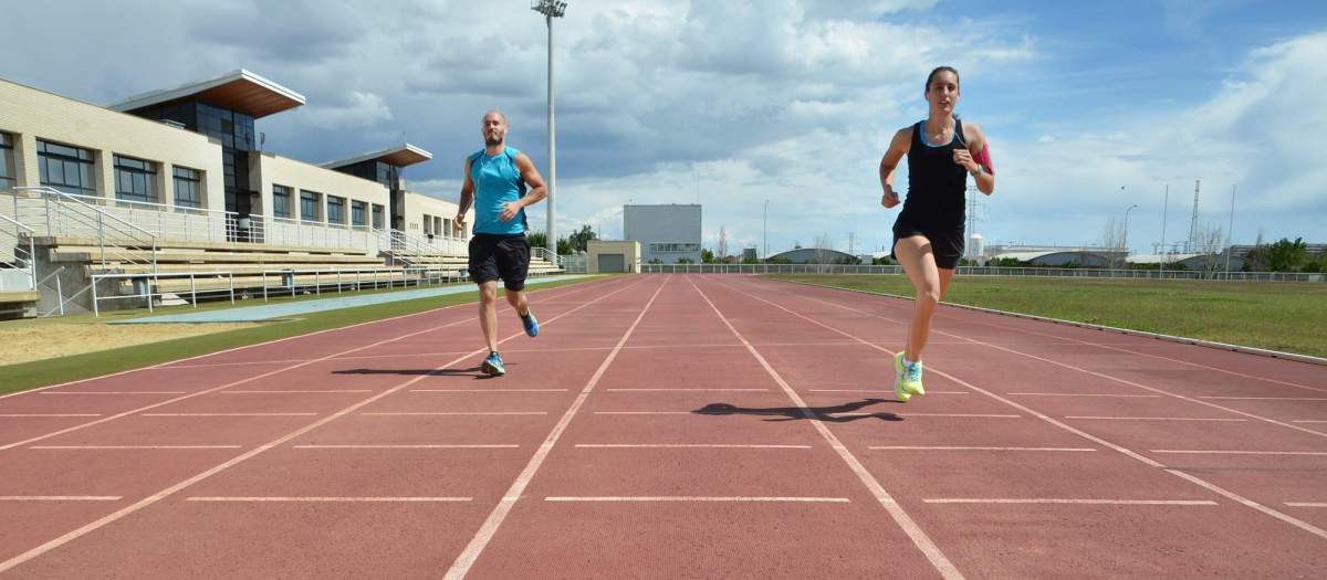 Imagen de la pista de atletismo de la UPV