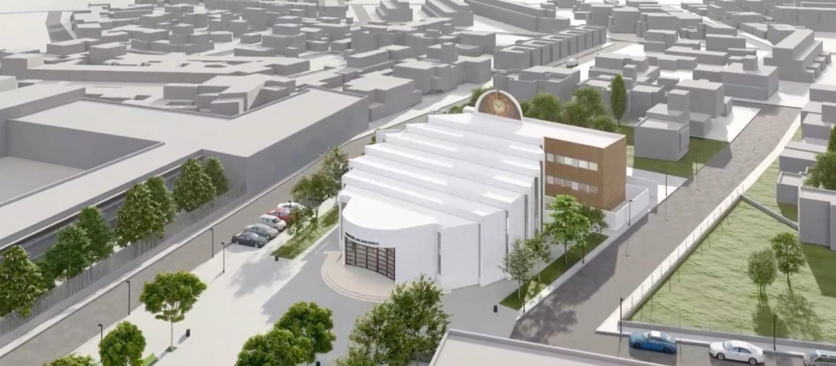 Imagen creada por IA de la futura iglesia San Juan Bosco de Torrent