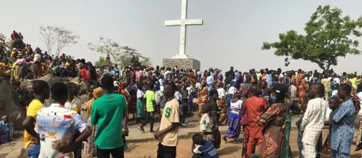 Estación de un Via Crucis en Nigeria