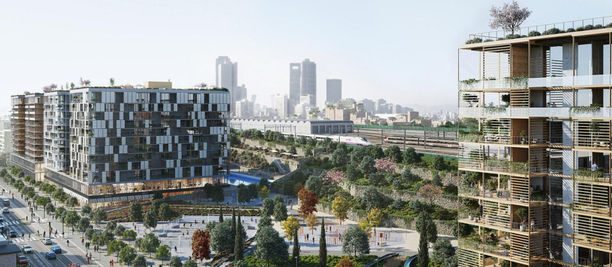 Vistazo de las Tablas Oeste, el primer barrio de Madrid Nuevo Norte
