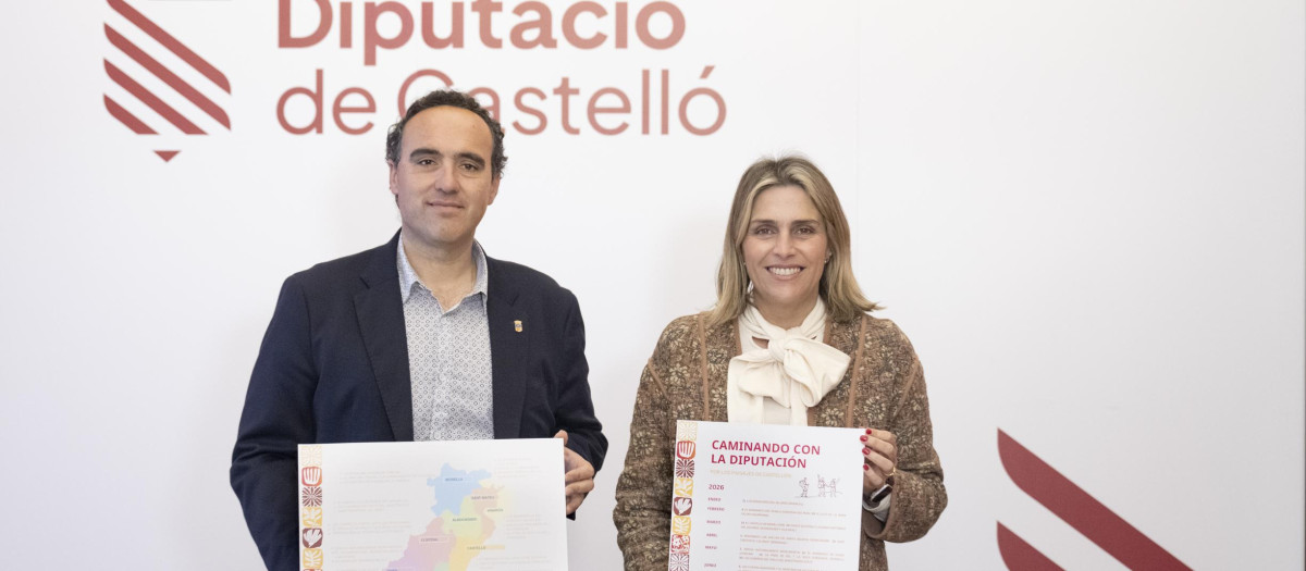 Marta Barrachina en la presentación de 'Caminando con la Diputación'