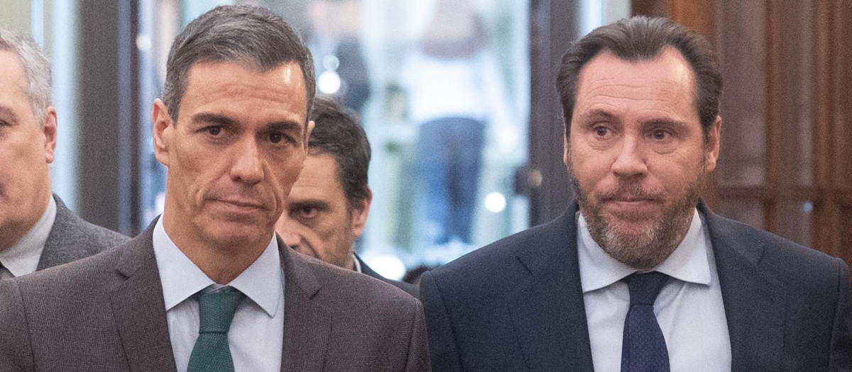 Pedro Sánchez y Óscar Puente