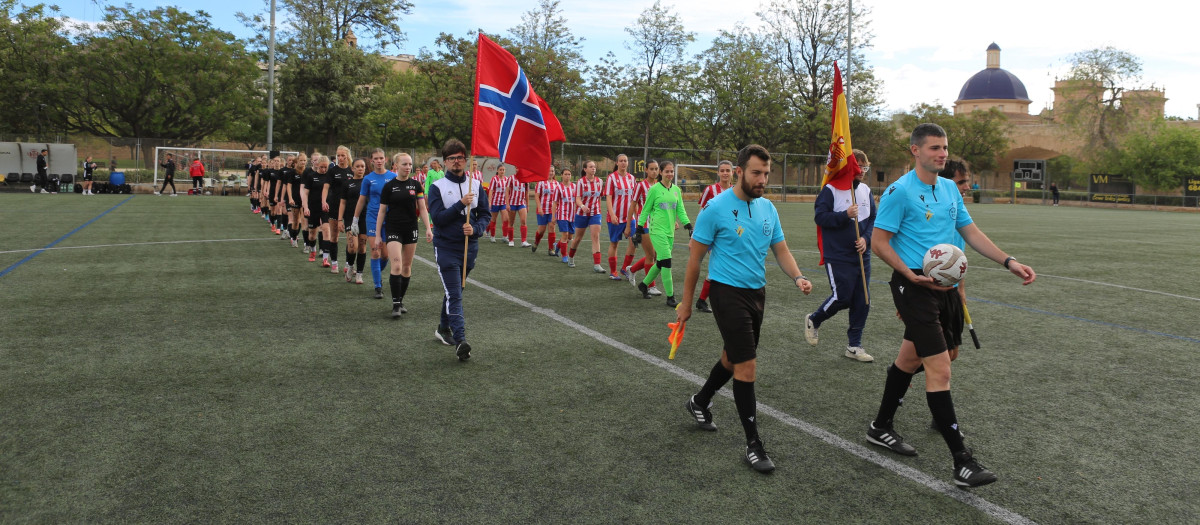 Imagen del inicio de un partido