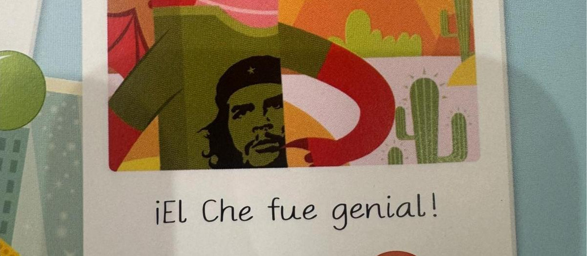 Libro donde se ensalza al Che Guevara y se ha entregado a los niños de Rivas