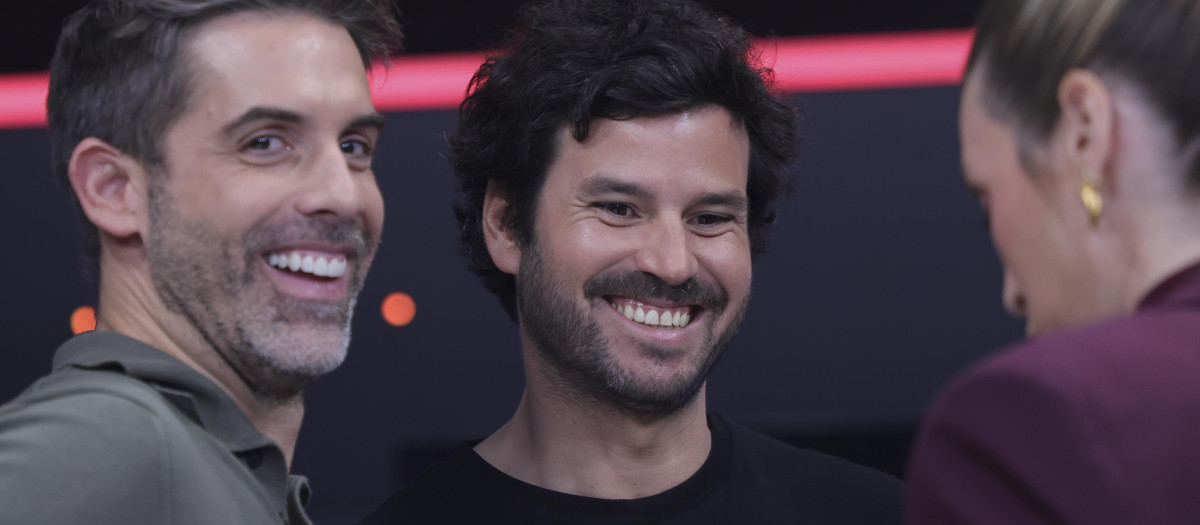 Willy Barcenas, Eva Soriano at photocall tv show El Desafio in Madrid on Thursday 8 January 2026