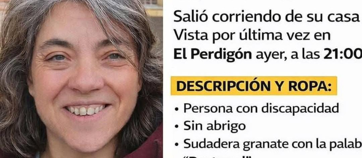 Cartel de búsqueda de Elena Hernández, desaparecida en la localidad zamorana de El Perdigón