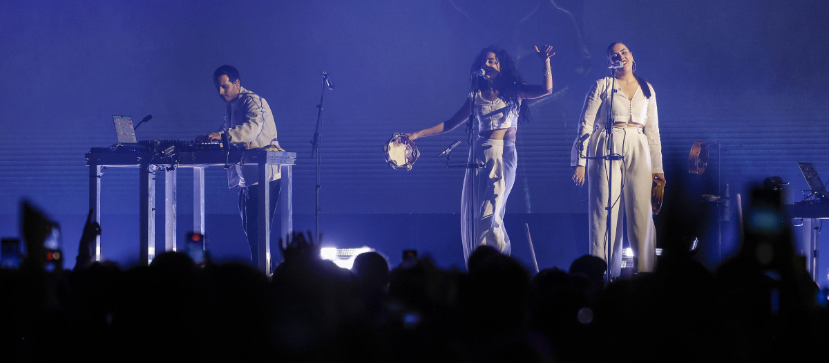 Imagen del concierto celebrado este sábado en el Roig Arena