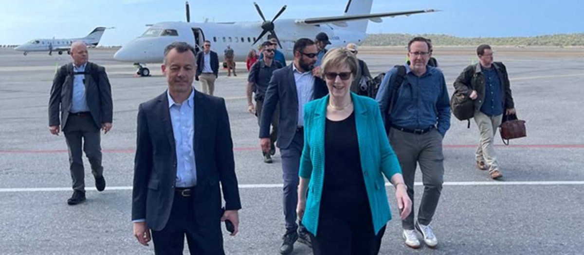 La nueva jefa de la misión diplomática de Estados Unidos para Venezuela, Laura Dogu,
aterrizó en Caracas