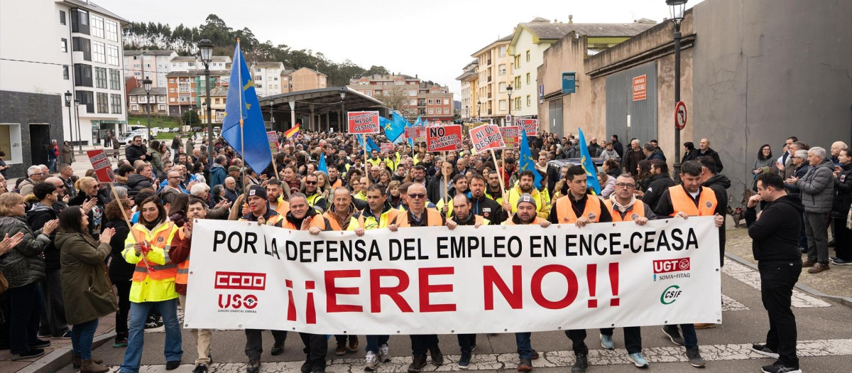 Movilización contra el ere de Ence.