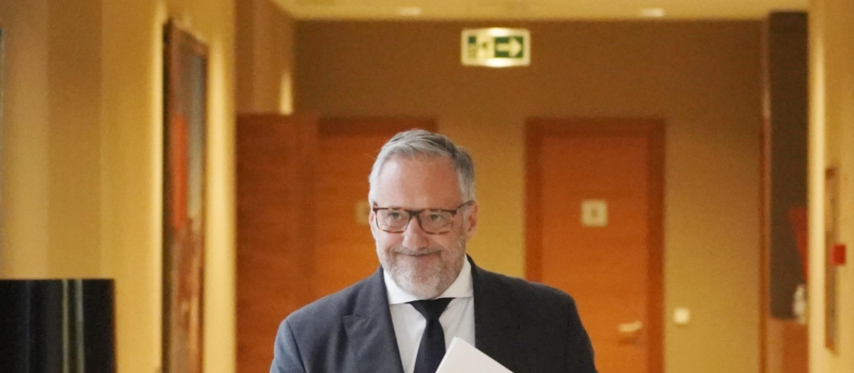 El presidente de las Cortes de Castilla y León durante la última legislatura, Carlos Pollán (Vox), en una imagen de archivo