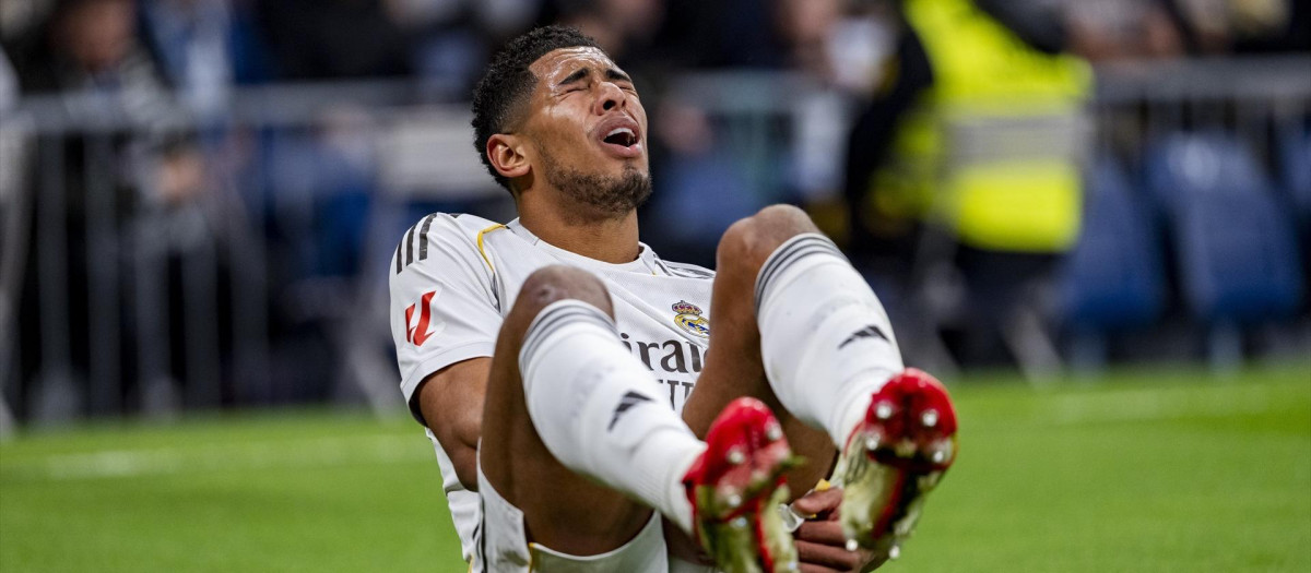 Bellingham cayó lesionado en el duelo frente al Rayo y estará un mes de baja