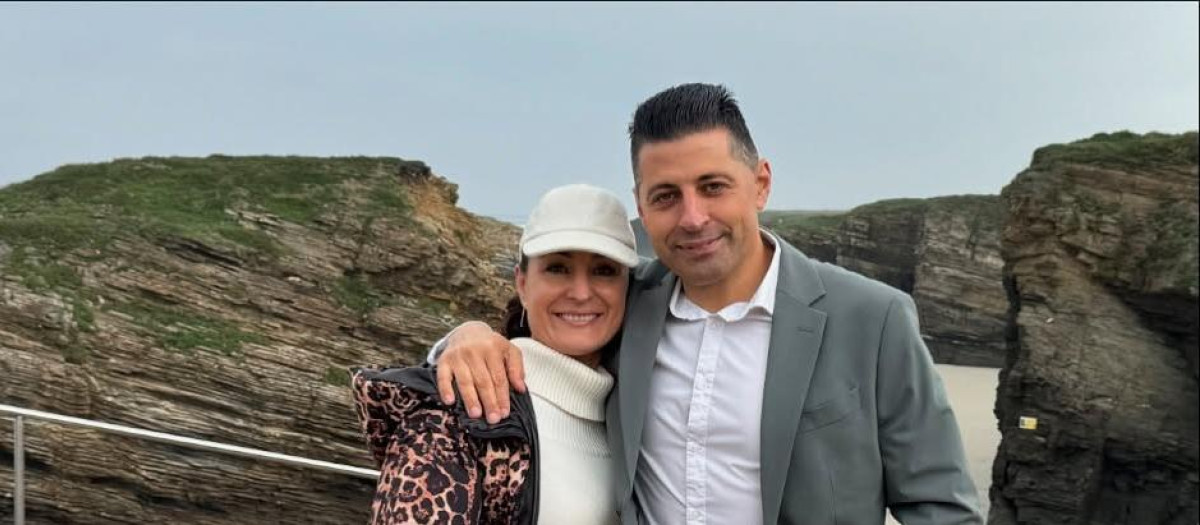 Andrés Díaz e Isabel Pregal en una imagen publicada en redes sociales