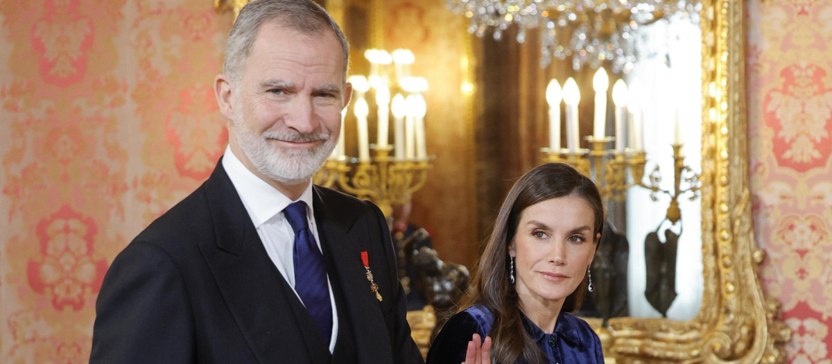Felipe VI  y  doña Letizia  el pasado 23 de enero