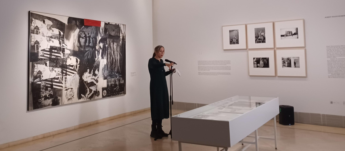 La comisaria y conservadora senior de Pintura Moderna del museo, Marta Ruiz del Árbol en la presentación de la muestra de 'Express. En movimiento'

EUROPA PRESS
02/2/2026