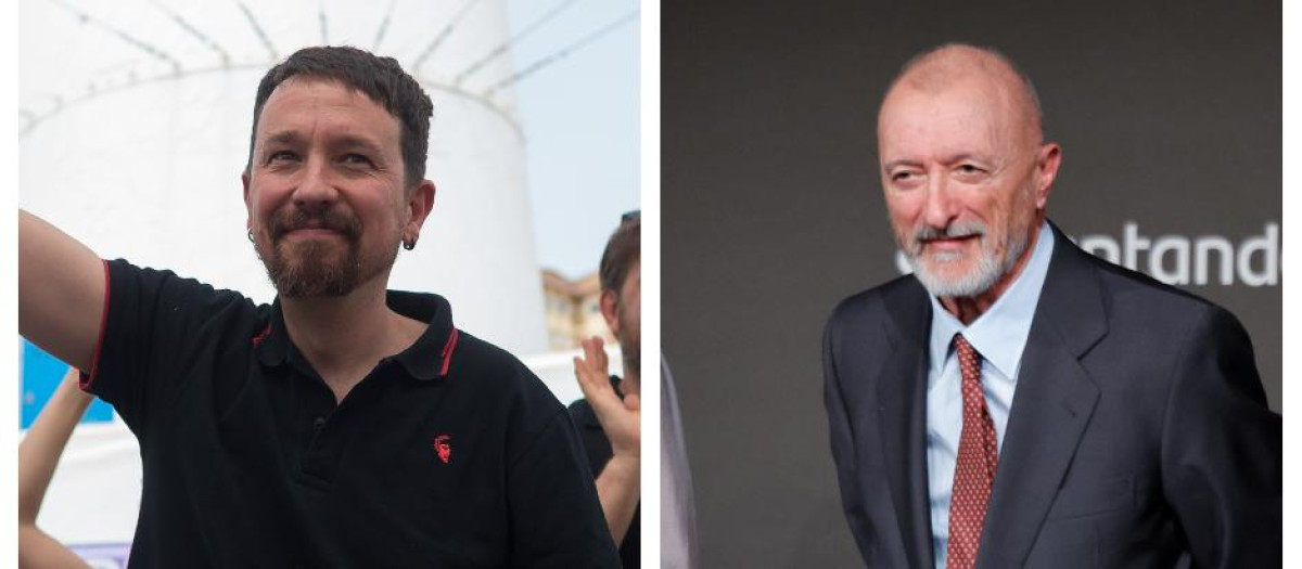 Pablo Iglesias y Arturo Pérez-Reverte