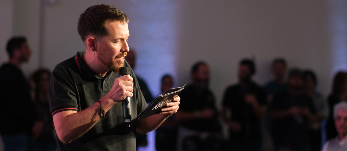 Politician Pablo Iglesias  during Local Elections in Madrid, Spain - 25 May 2023