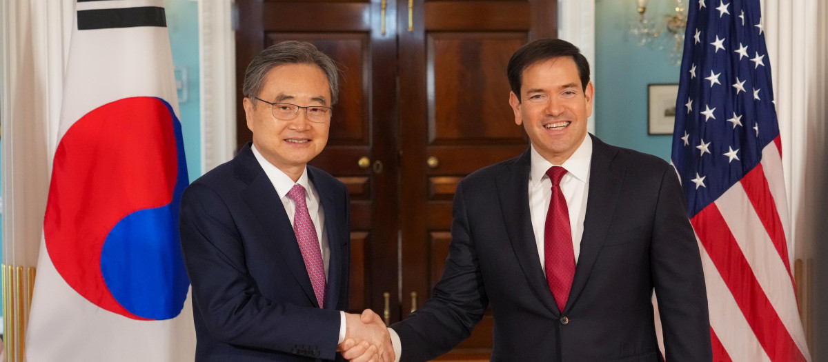 Imagen del encuentro entre los mandatarios