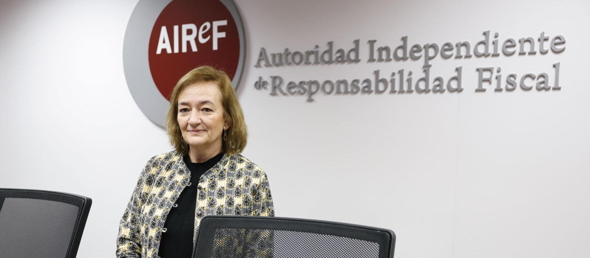 La presidenta de la AIReF, Cristina Herrero.