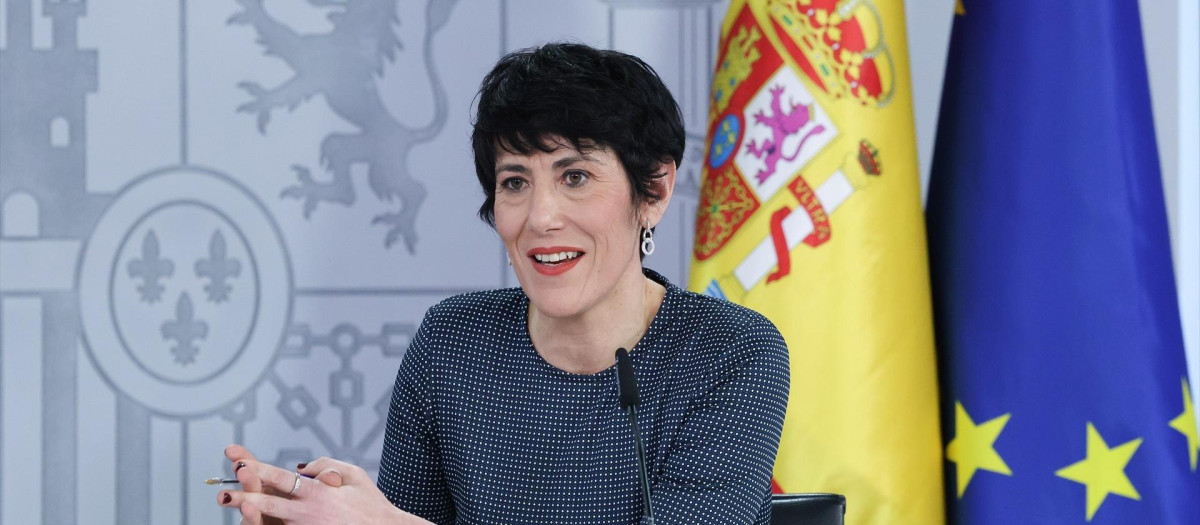 La ministra de Seguridad Social, Inclusión y Migraciones, y Portavoz del Gobierno, Elma Saiz.