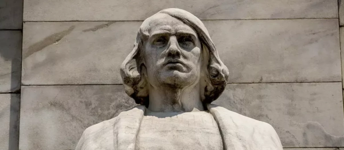 Una estatua de Cristóbal Colón en Washington