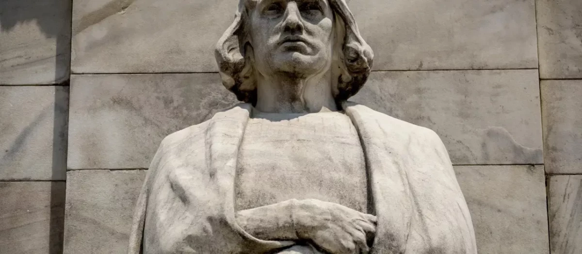 Una estatua de Cristóbal Colón en Washington