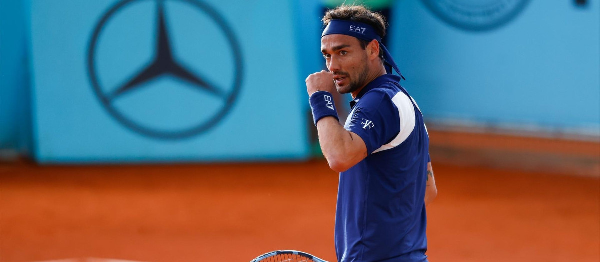 (Foto de ARCHIVO)
Fabio Fognini of Italy celebrates a point against Rinky Hijikata of Australia during the Mutua Madrid Open 2025, ATP Masters 1000 and WTA 1000, tennis tournament celebrated at Caja Magica on April 22, 2025 in Madrid, Spain.

Dennis Agyeman / AFP7 / Europa Press
22/4/2025 ONLY FOR USE IN SPAIN