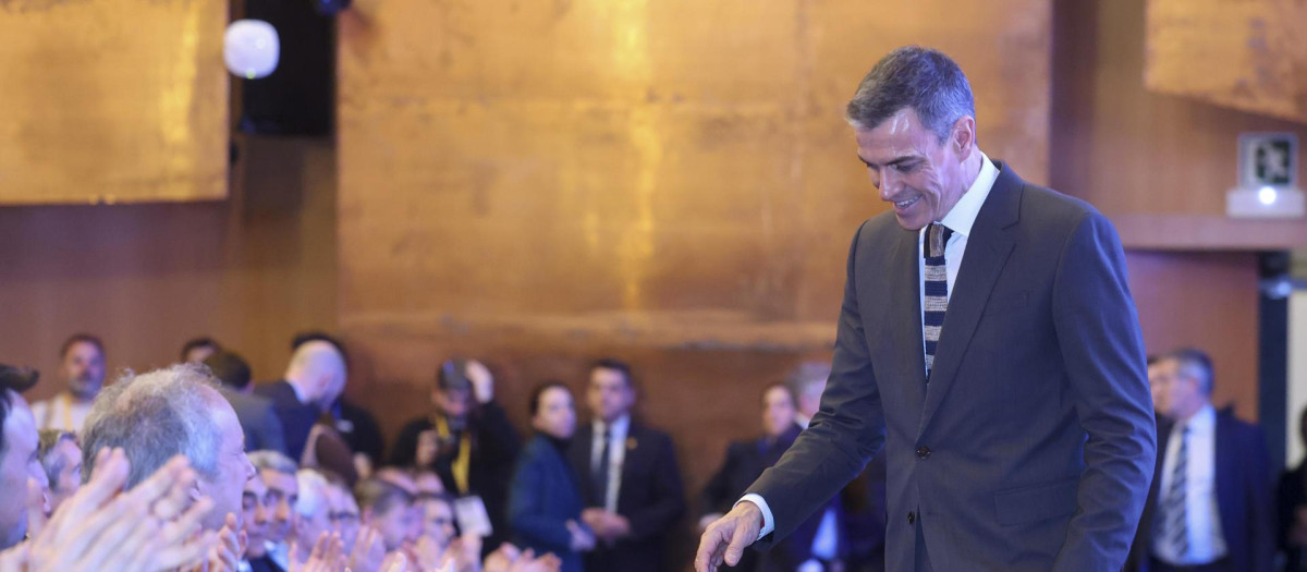 Pedro Sánchez, en el Congreso Nacional de Industria de Bilbao
