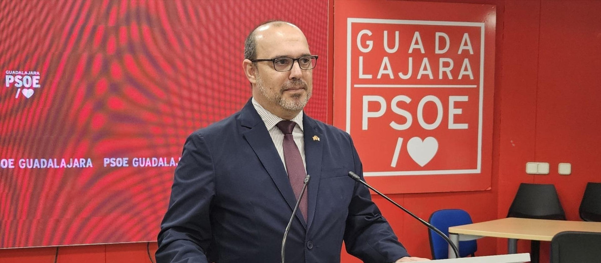 El presidente de las Cortes de Castilla-La Mancha y secretario general del PSOE en Guadalajara, Pablo Bellido