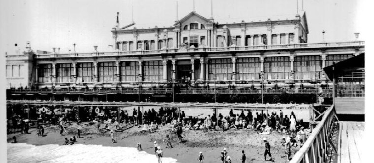 Los desaparecidos Baños San Sebastián, en la costa de Barcelona