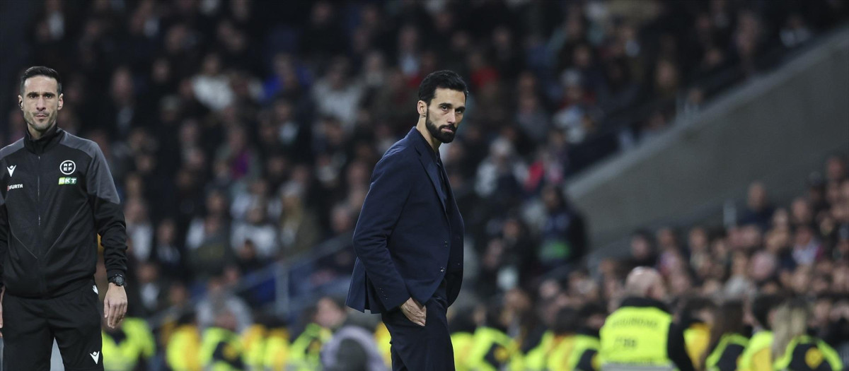 Álvaro Arbeloa, durante el partido contra el Rayo Vallecano