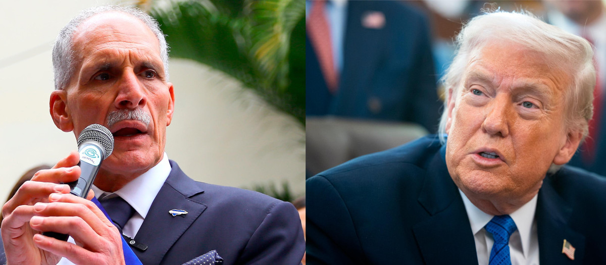 AME1154. BOGOTÁ (COLOMBIA), 02/02/2026.- Combo de fotografías de archivo que muestra al presidente de Honduras, Nasry 'Tito' Asfura (i), y a su homólogo de Estados Unidos, Donald Trump. Asfura se reunirá en los próximos días con Trump para abordar la imposición de aranceles a las exportaciones hondureñas y el futuro del Estatus de Protección Temporal (TPS), informó este lunes una fuente oficial en Tegucigalpa.EFE/ Francis Chung / Pool / Gustavo Amador ARCHIVO